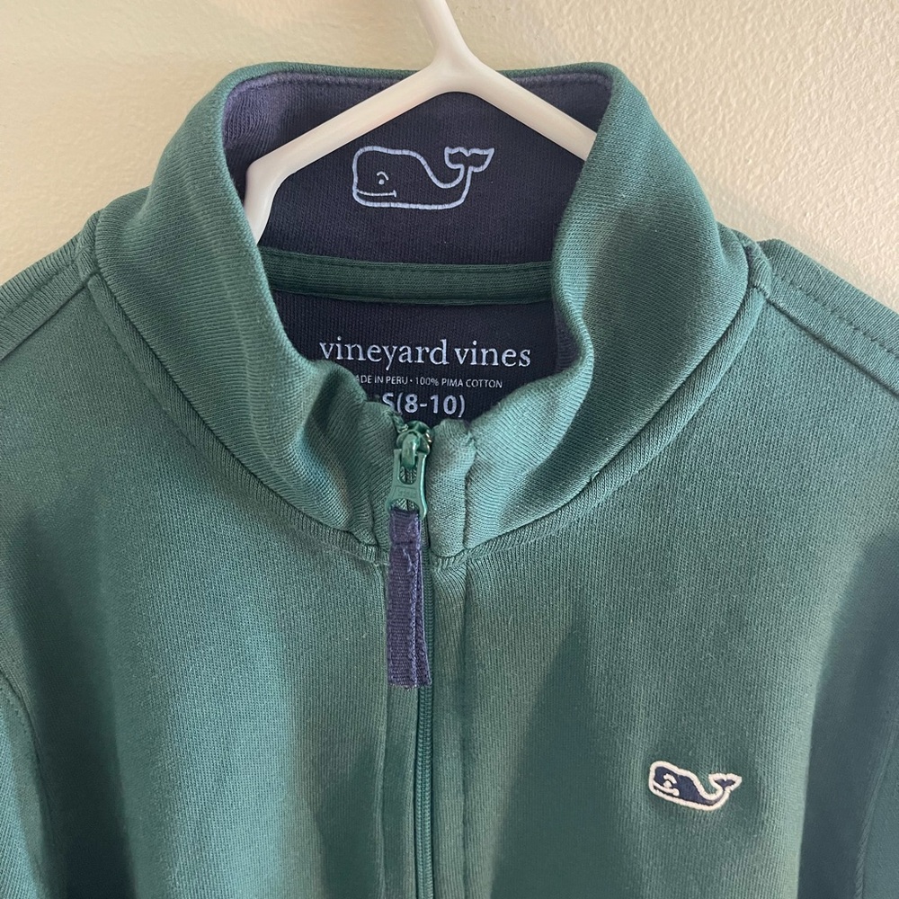 Vineyard Vines Forest Green quarter zip
